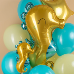 Шар (10''/25 см) Мини-фигура, Морской конек, 1 шт., 902901