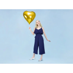 Шар (19''/48 см) Сердце, Светлое золото, 1 шт., 758137