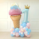 Шар (56''/142 см) Фигура, Мороженое на День Рождения, 1 шт. в уп., 25116-P