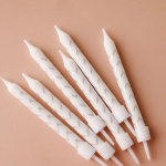 Свечи Стильный микс, Металлик, 0,75*8 см, 10 шт. с держат., 802962