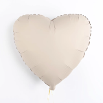Шар (18''/46 см) Сердце, Кремовый Латте, Матовый, 1 шт., 201500MCL