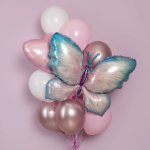 Шар (40''/102 см) Фигура, Воздушная бабочка, Градиент, 1 шт. в уп., 23134P