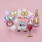 Шар (27''/69 см) Фигура, Кольцо с бриллиантом, Розовое Золото, 1 шт., 190762