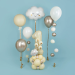 Шар (11''/28 см) Мини-фигура, Облако, Белый, 1 шт., 902842