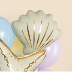 Шар (21''/53 см) Фигура, Морская ракушка, Кремовый, Сатин, 1 шт. в уп., 27444P