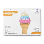 Шар (56''/142 см) Фигура, Мороженое на День Рождения, 1 шт. в уп., 25116-P