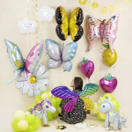 Шар (23''/58 см) Фигура 3D, Нежный единорог, 1 шт., 23398