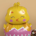 Шар 3D (58''/147 см) Фигура на подставке, Цыпленок в яйце, 1 шт. в уп., 24556