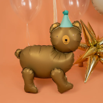 Шар (24''/61 см) Фигура 3D, Мишка в колпачке, Сатин, 1 шт. в уп., 24872