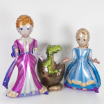 Шар 3D (21''/53 см) Фигура на подставке, Динозаврик в яйце, Зеленый, 1 шт. в уп., 19798