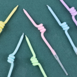 Свечи Спирали, Ассорти, Макарунс, 0,35*8,5 + 5 см, 6 шт. с держат., 802967