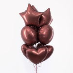 Шар (18''/46 см) Сердце, Ройбуш, Сатин, 1 шт., 201500RO