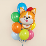 Шар (32''/81 см) Фигура, Корги, 1 шт. в уп., 20127