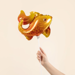 Шар (13''/33 см) Мини-фигура, Золотая рыбка, 5 шт. в уп., 943524