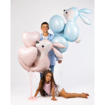 Шар (31''/79 см) Фигура, Лесной Заяц, Розовый, 1 шт. в уп., 25641-P