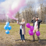 Спрей краска Холи для Гендер Пати, 22-24 сек, в коробке, Розовый, 450 г. , 6233092