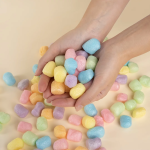 Шарики пенопласт, Маршмэллоу, Цветной микс, Мультиколор, Макарунс, 20-25 мм, 10 гр., 6233547