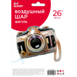Шар (26''/66 см) Фигура, Фотоаппарат, 1 шт. в уп., 26431