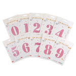 Шар (40''/102 см) Цифра, 1, Розовый, Матовый, 1 шт. в уп., 24101