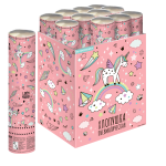 Пневмохлопушка (12/30 см), Радужный единорог, Звезды тишью, Ассорти, 1 шт., 823157