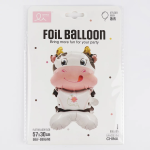 Шар 3D (22''/56 см) Фигура на подставке, Корова, 1 шт. в уп., 24552