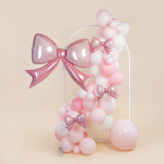 Шар (41''/104 см) Фигура, Бант, Розовый, 1 шт. в уп., 25439-P