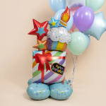 Шар 3D (45''/114 см) Фигура на подставке, Праздничный подарок, 1 шт. в уп., 26420