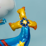 Шар (33''/84 см) Фигура 3D, Вертолет, Синий, 1 шт. в уп., 26027