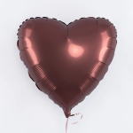 Шар (18''/46 см) Сердце, Ройбуш, Сатин, 1 шт., 201500RO