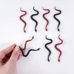 Декоративное украшение, Змеи, Черный/Коричневый, 9*0,7 см, 8 шт., 6232036