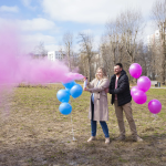 Спрей краска Холи для Гендер Пати, 22-24 сек, в коробке, Розовый, 450 г. , 6233092