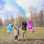 Спрей краска Холи для Гендер Пати, 22-24 сек, в коробке, Голубой, 450 г. , 6233093