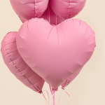 Шар (18''/46 см) Сердце, Розовая Сакура, Матовый, 1 шт., 183000MSPK