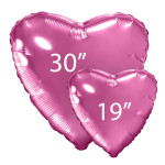 Шар (30''/76 см) Сердце, Розовый пион, 1 шт. в уп., 755884