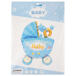 Шар (56''/142 см) Фигура 3D, Коляска для мальчика, 1 шт. в уп., 26173