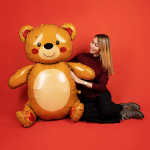 Шар (58''/147 см) Фигура 3D, Сидячий мишка, 1 шт., 23906