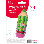 Шар (29''/74 см) Фигура, Школьный карандаш, Зеленый, 1 шт. в уп., 20394P