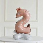 Шар (23''/58 см) Цифра на подставке, 2 Зверята, Олень, 1 шт. в уп., 24652