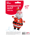 Шар (47''/119 см) Фигура, Веселый Дед Мороз, 1 шт. в уп., 19756P