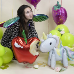 Шар (21''/53 см) Фигура, Яблоко, 1 шт., 23489