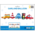 Шар Гирлянда (41''/104 см) Фигура, Машинки, 2 шт. в уп., 19889