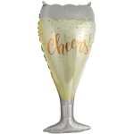 Набор шаров (37''/94 см) Брызги Шампанского, Золото, 5 шт. в уп., R20709