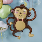 Шар (35''/89 см) Фигура, Веселая обезьянка, 1 шт. в уп., 23539P
