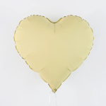 Шар (18''/46 см) Сердце, Сливочное масло, Матовый, 1 шт., 183000MFRB