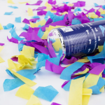 Пневмохлопушка (16/40 см), Собачки ШДМ, Прямоугольники тишью, Ассорти, 1 шт., 923012