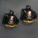 Шар (15''/38 см) Мини-фигура, Пиратский корабль, Черный, 1 шт., 902669