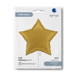 Шар (36''/91 см) Звезда, Золото, Сатин, 1 шт. в уп., 362S00G-P