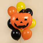 Шар (28''/71 см) Фигура, Тыква на Хэллоуин, Оранжевый, 1 шт., 35064WE