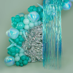 Шар 3D (22''/56 см) Сфера, Голубой, Хамелеон, 1 шт. в уп., 24940