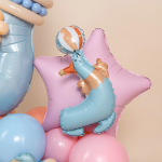 Шар с клапаном (17''/43 см) Мини-фигура, Цирк, Веселый тюлень, 1 шт., 26773